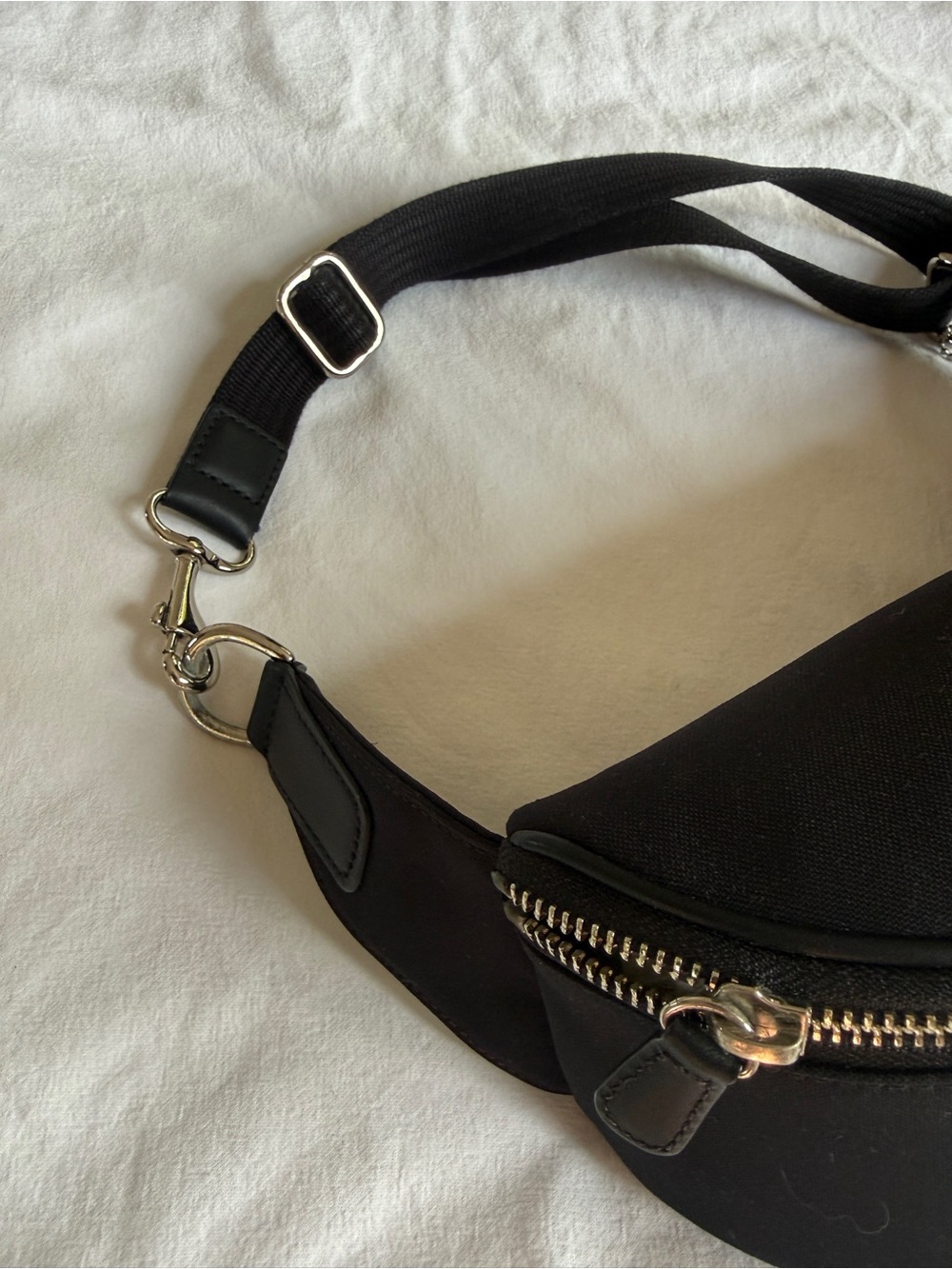 COACH Rivington Belt Bag in Black Canvas & Leather - Picture 6 of 7